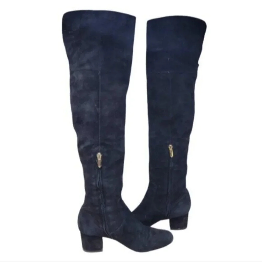 Sam Edelman | Over The knee High Suede Leather Boots Black